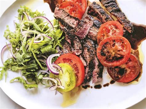 Grilled Skirt Steak Caprese Recipe Bobby Flay Food Network