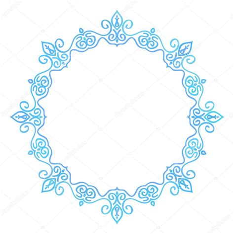 Орнаментальная круглая рамка Stock Vector by ©OlgaTropinina 88203572