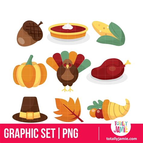 Thanksgiving Icons – TotallyJamie: SVG Cut Files, Graphic Sets & Clip arts