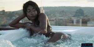 Ebony Beauty From Cameroon Mimi Desuka Gets Naked In A Pool For Playboy Natural Curvy