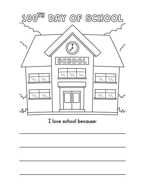 100 days of School Printable Activities and Coloring Pages For Kids ...