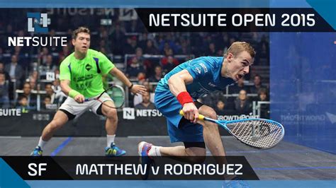 Squash NetSuite Open 2015 Semi Final Highlights Matthew V Rodriguez