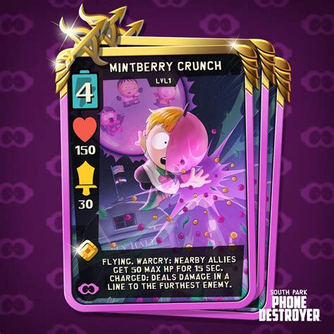 New Card Release: Mintberry Crunch : r/SouthParkPhone