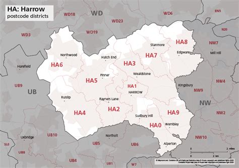 Ha Postcode Map - Goimages Techno