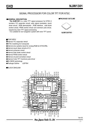 Njw Pdf Njw Japan Radio Corporation Datsheetq