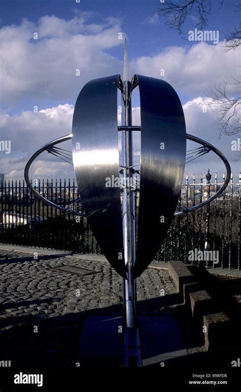 Prime meridian, location: Royal Observatory, Greenwich, UK Stock Photo ...