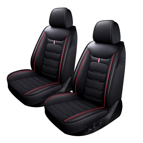 Leatherette Front Car Seat Covers Full Set Cushion Protector Universal 4 Season Ebay