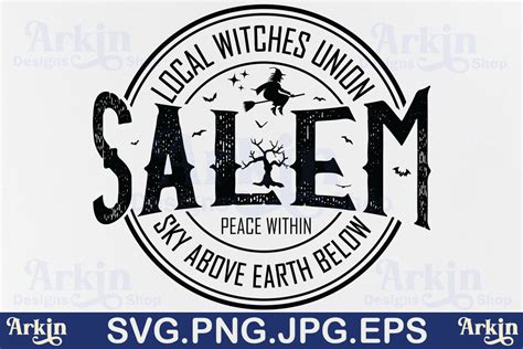 Halloween Salem Local Witches Union Svg Graphic By Arkin Designs Shop