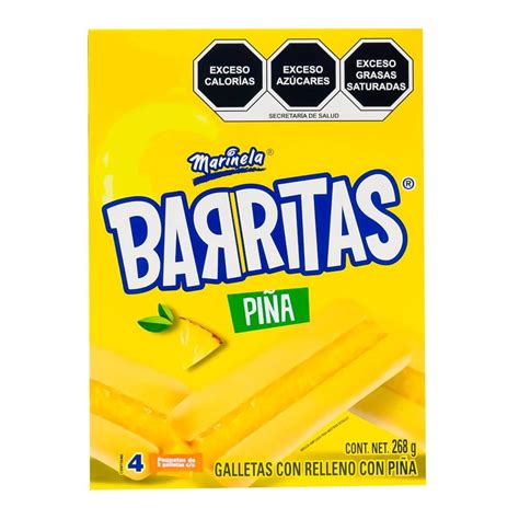 Barritas Marinela Con Relleno Sabor Pi A G Walmart