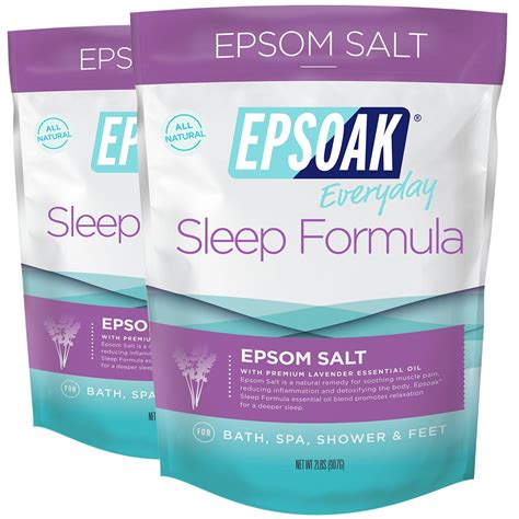 Epsoak Epsom Salt Sleep Formula 2 Pack S F Salt Co