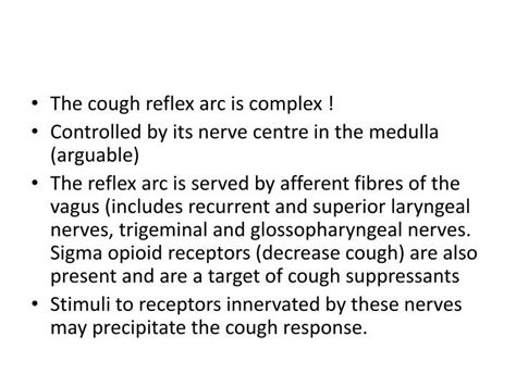 Cough Reflex Pathway - Herbs and Food Recipes