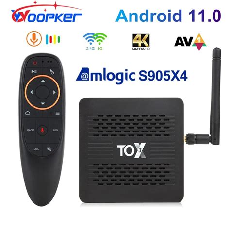 Woopker Tox Smart Tv Box Android Gb Gb Amlogic S X K Media