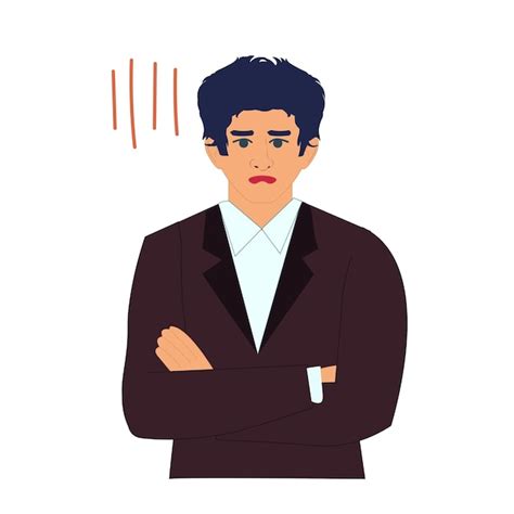 Premium Vector Confused Businessman Character Curious Businessman