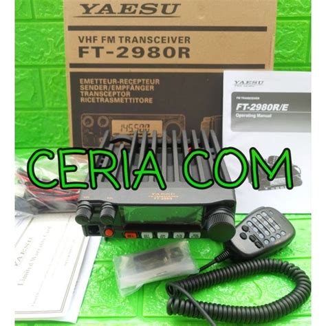 Jual SPESIAL PROMO SALE RADIO RIG YAESU FT2980R FT 2980 VHF MURAH