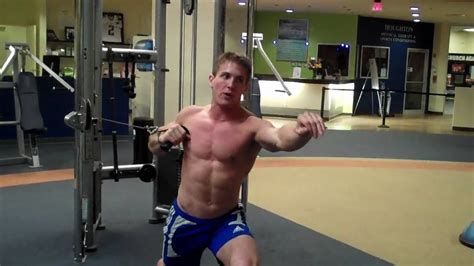 How To One Arm Chest Press LF Cable YouTube