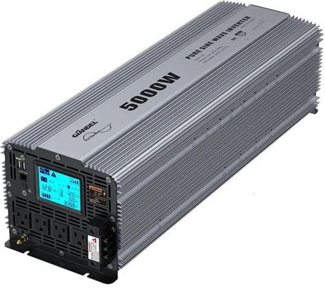 5000w Pure Sine Wave Power Inverter Converts Dc 12 Volt To Ac 120 Volt