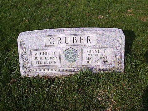 Archie Detweiler Gruber M Morial Find A Grave