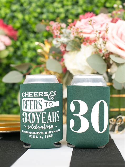 Cheers And Beers To 30 Years Birthday Party Favors Birthday Etsy