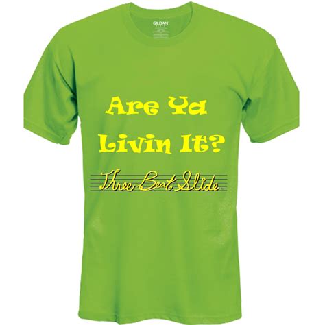 Summertime Is Great Lime Green T Shirt Three Beat Slide