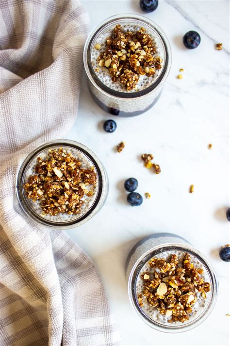 Healthy Blueberry Pie Chia Pudding Simple Recipe