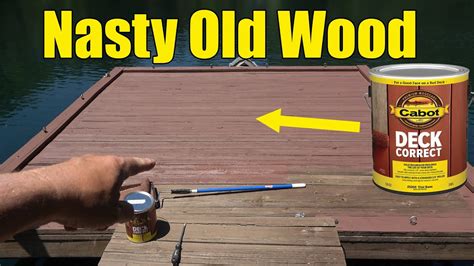 Old NASTY Deck Wood Stain Cabot Deck Correct YouTube