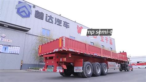 Truck Skeleton Semi Trailer Can Carry Large Containers Side Marker