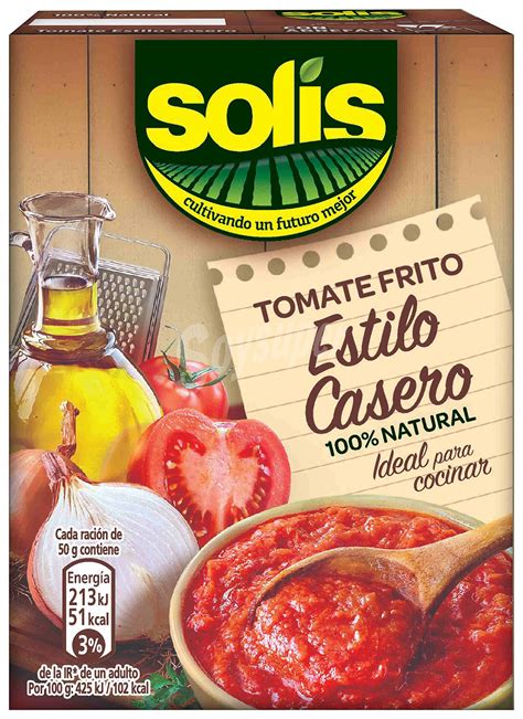 Solís Tomate frito Solís sin gluten y sin lactosa Brik 350 g