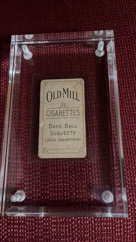 1909 1911 T206 TY COBB ORIGINAL RED BACK GROUND RARE OLD MILL BACK