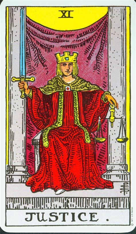 La Justicia Oráculo Tarot