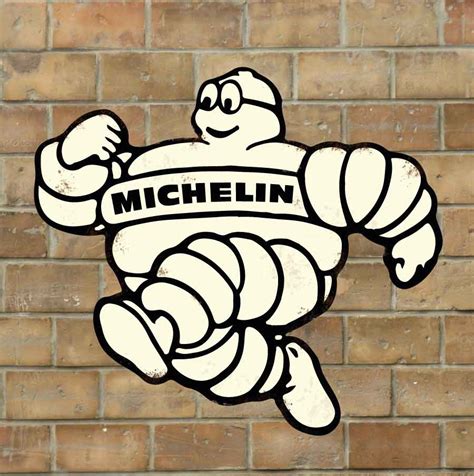 Jaf Graphics Michelin Man Sign Vintage Garage Sign