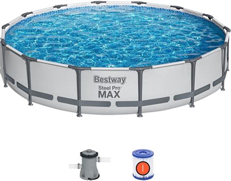 Bestway Steel Pro MAX Frame Pool Set mit Filterpumpe Ø427x84cm