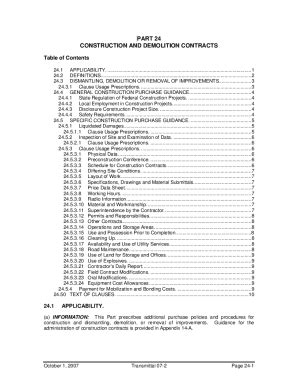 Fillable Online 46 313 Contracts For Dismantling Demolition Or