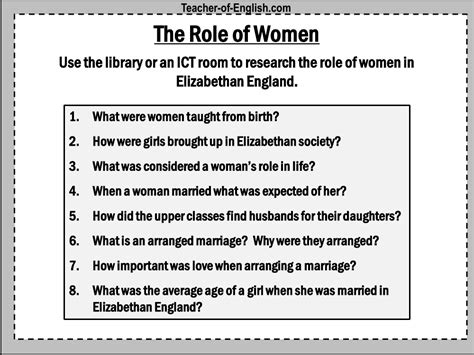 Romeo Juliet Lesson 11 Introducing Juliet The Role Of Women