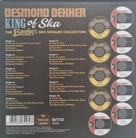 Desmond Dekker King Of Ska Beverley S Records Ska Singles Collection