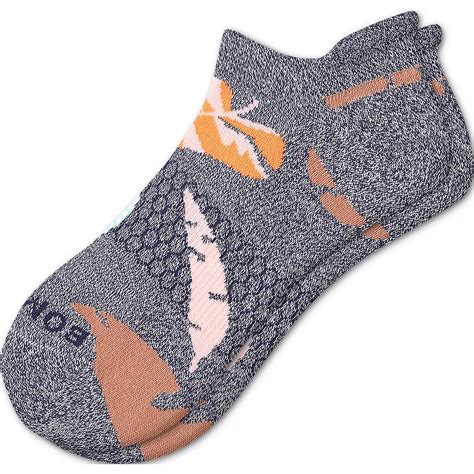 Bombas Striped Leaves Ankle Socks Academy