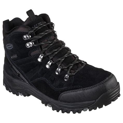 Skechers Men Usa Relment Pelmo Stiefel Herren 64869 Blk Schwarz