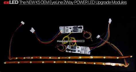 Lights EXLED KIA New K5 2 Way Eyeline Power LED Upgrade Modules