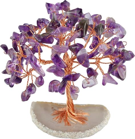 Amazon Mookaitedecor Natural Amethyst Crystal Tree Copper Money