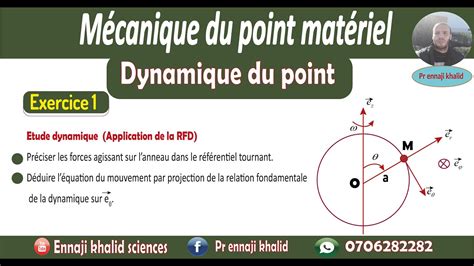 Dynamique Du Point Mat Riel Exercice Youtube