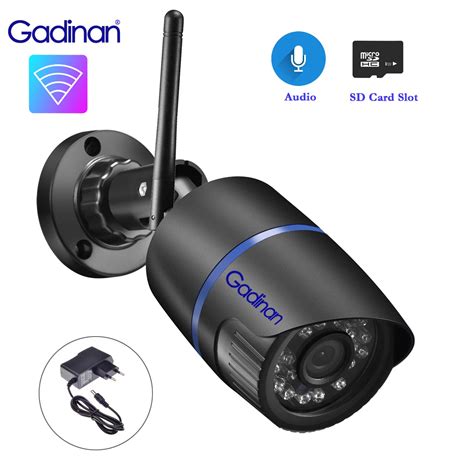 Gadinan External Wifi IP Camera 1080P Home Audio P2P Outdoor AI Motion