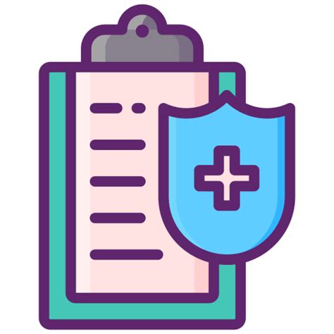 Health Insurance Flaticons Lineal Color Icon