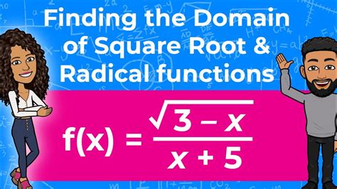 Finding The Domain Of Square Root And Rational Functions Partners In