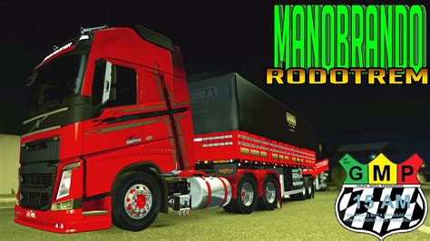 MANOBRANDO RODOTREM 9 EIXOS DOLLY NO CENTRO DE ELDORADO ETS 2