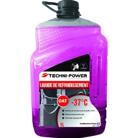 Liquide De Refroidissement OAT Universel 35C Techni Power 5 Litres