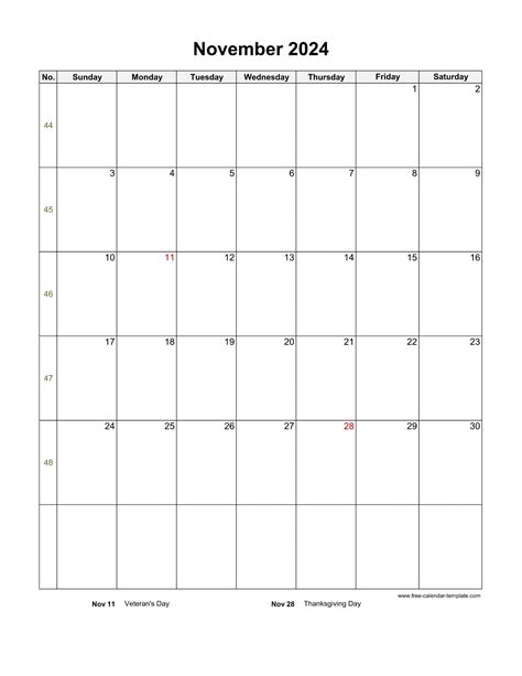 Free Printable Blank November Calendar Pdf Andria Margarita