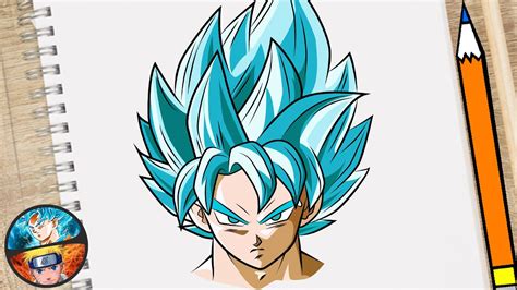 Como Dibujar A Goku Ssj Dios Azul F Cil Paso A Paso Youtube