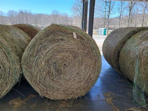 Round Bales St Orchard Grass Alfalfa X Stored Inside Rogers