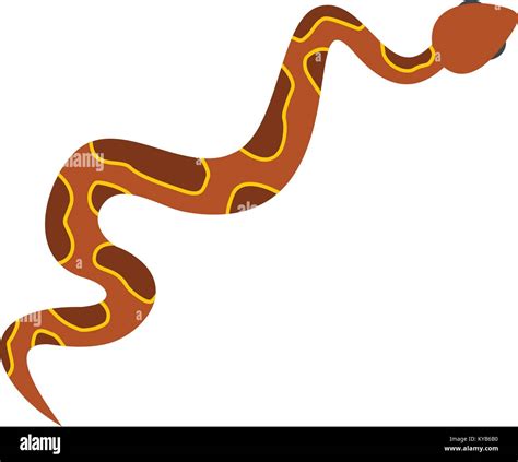 Brown Snake Icon Isolated Stock Vector Image And Art Alamy