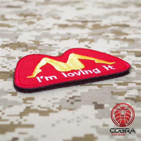 Im Loving It Sexy Funny Military Patch Velcro Military Airsoft