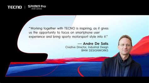 Bmw Designworks Helped Bring The Sporty In The Tecno Spark 9 Pro Sport